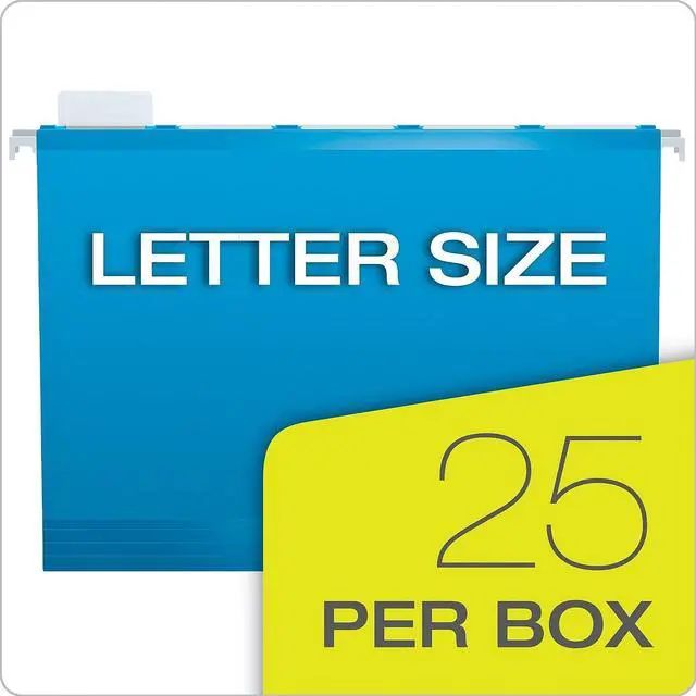 Alt view image 13 of 15 - Pendaflex Reinforced Hanging Folders 1/5 Tab Letter Yellow 25/Box 415215YEL