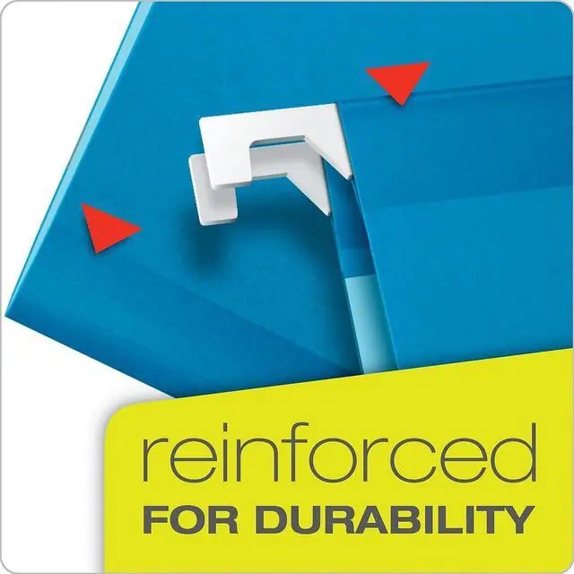 Alt view image 14 of 15 - Pendaflex Reinforced Hanging Folders 1/5 Tab Letter Yellow 25/Box 415215YEL