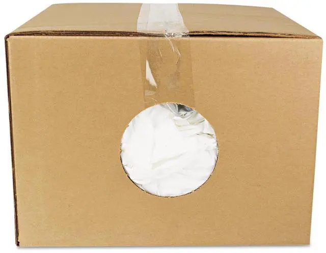 Alt view image 17 of 19 - Hospital Specialty T-Shirt Rags Bleached White 25 Pounds/Bag 45525