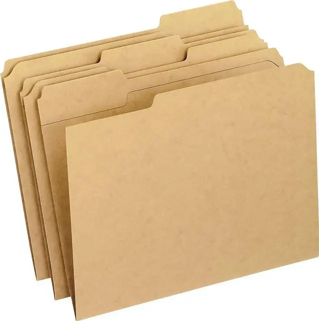 Alt view image 3 of 3 - Pendaflex Two-Ply Dark Kraft File Folders 1/3 Cut Top Tab Letter Brown 100/Box RK15213
