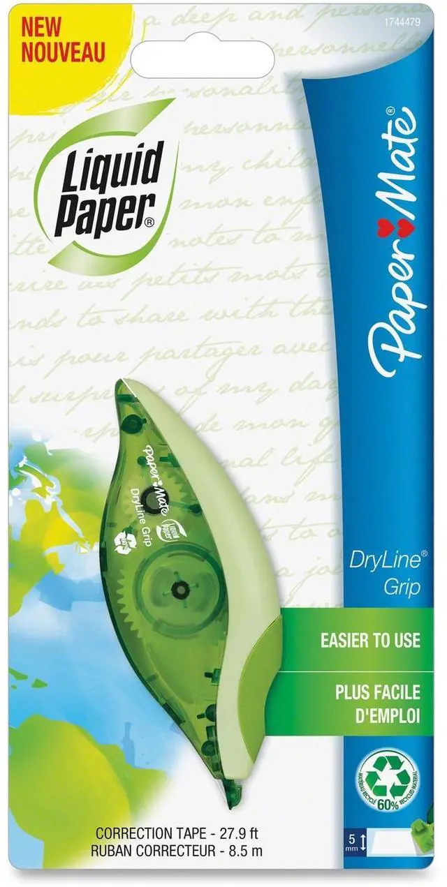 Alt view image 2 of 4 - Paper Mate Correction Film Dryline 5mmx6m Green Dispenser 1744479