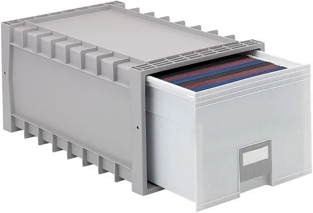 Alt view image 4 of 4 - Storex Plastic Drawer Letter/Legal Size Gray (61101U01C)