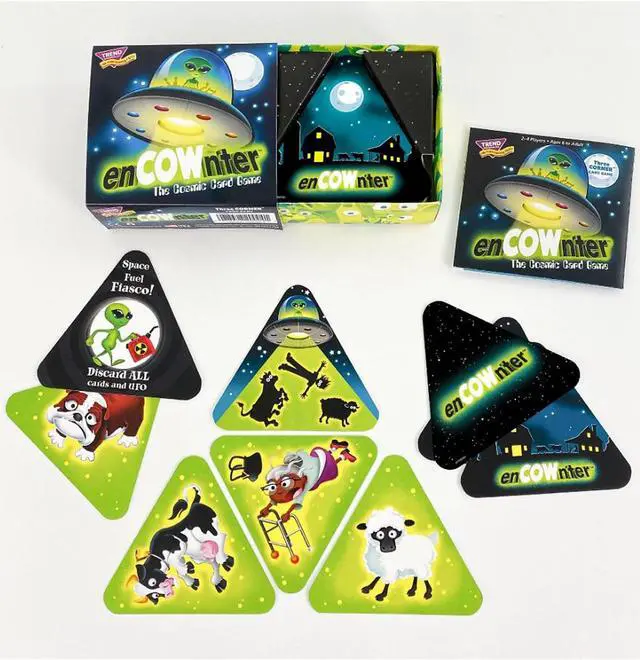 Alt view image 2 of 5 - Trend Enterprises TREND enCOWnter Three Corner Card Game (T-20004)