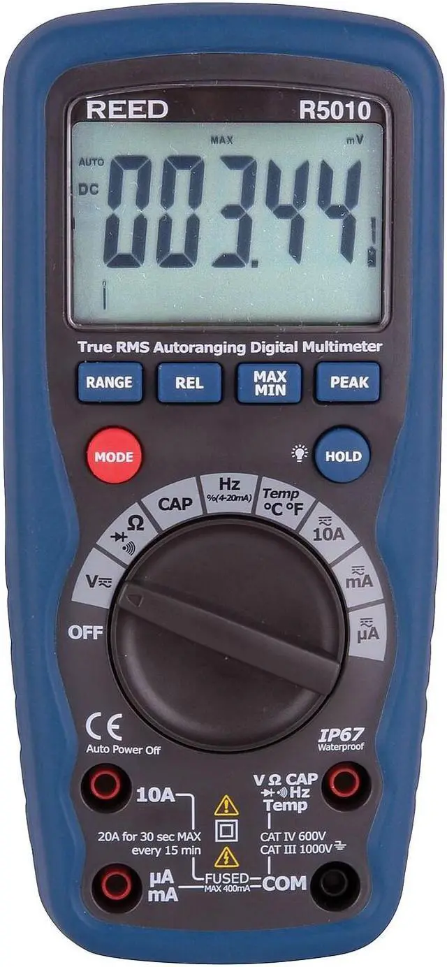 Alt view image 5 of 6 - REED Instruments R5010 True RMS Digital Multimeter
