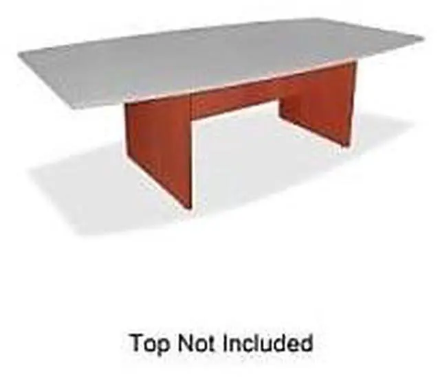 Alt view image 3 of 7 - Lorell Conference Table Base w/Modesty Panel 28"H Cherry 69121