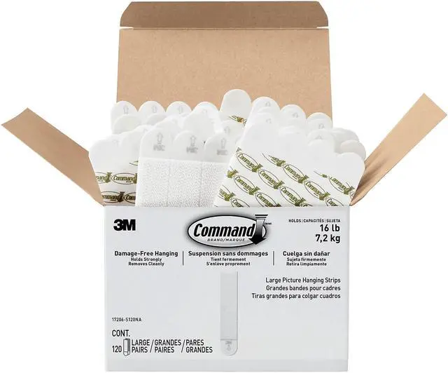 Main image of Command Large Picture Hanging Strips White 17206S120NA