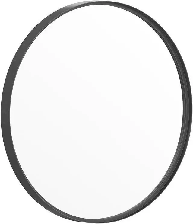 Main image of Flash Furniture Jennifer Round Metal Framed Wall Mirror 27.5" Black (HFMHD75G412315)