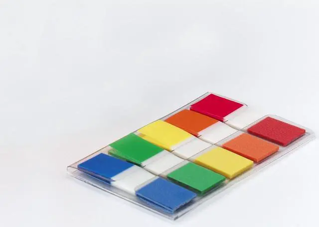 Alt view image 17 of 17 - Post-it Page Flags in Portable Dispenser 5 Standard Colors 20 Flags/Color 6835CF