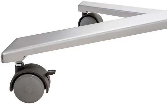 Alt view image 10 of 10 - NSP Cafe Time Adjustable-Height Table - Square - 36w x 36d x 30 to 42h - Charcoal Slate  CTT3042