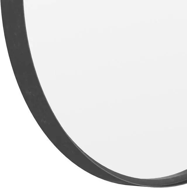 Alt view image 6 of 19 - Flash Furniture Jennifer Round Metal Framed Wall Mirror 27.5" Black (HFMHD75G412315)