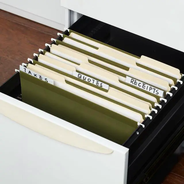 Alt view image 7 of 9 - Pendaflex Interior File Folders 1/3 Cut Top Tab Letter Red 100/Box 421013RED