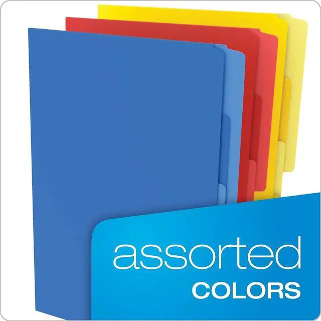 Alt view image 12 of 17 - TOPS Products Multi Section File Folder Pkt Ltr 24/PK Assorted 10772