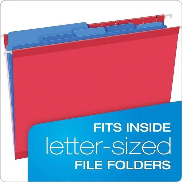 Alt view image 13 of 17 - TOPS Products Multi Section File Folder Pkt Ltr 24/PK Assorted 10772