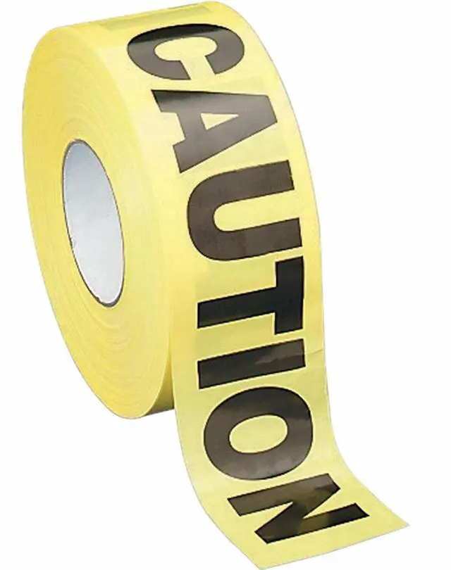 Main image of Sparco Barricade Tape "Caution" Non-Adhesive 3"x1000' YW/Black 11795