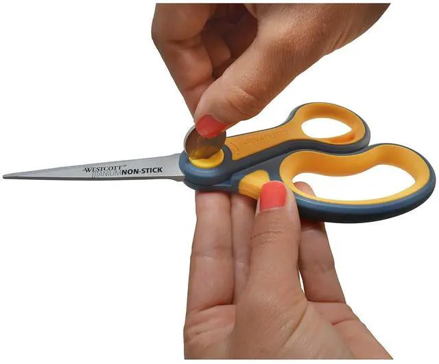 Alt view image 6 of 6 - Westcott Non-Stick Titanium Bonded Scissors 8" Straight 14849