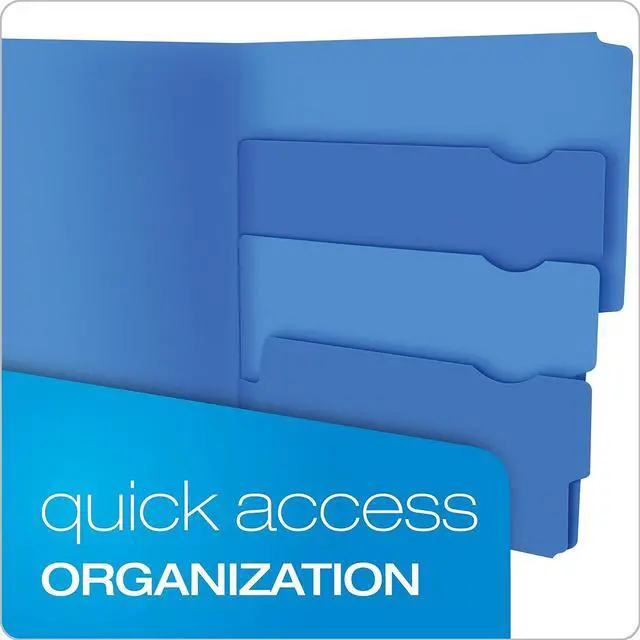 Alt view image 16 of 17 - TOPS Products Multi Section File Folder Pkt Ltr 24/PK Assorted 10772