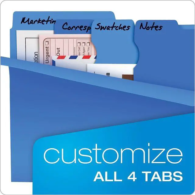Alt view image 15 of 17 - TOPS Products Multi Section File Folder Pkt Ltr 24/PK Assorted 10772