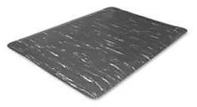 Alt view image 8 of 8 - Genuine Joe Anti-Fatigue Foam Mat Beveled Edges 3'x5' Gray Marble 58840