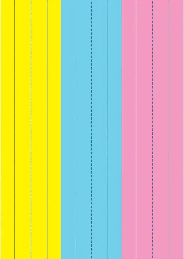 Alt view image 2 of 4 - Ashley Productions Die-Cut Magnetic Pink/Blue/Yellow Sentence Strips 2.75" x 11" 3 Per Pack 6 Packs (ASH10129-6)