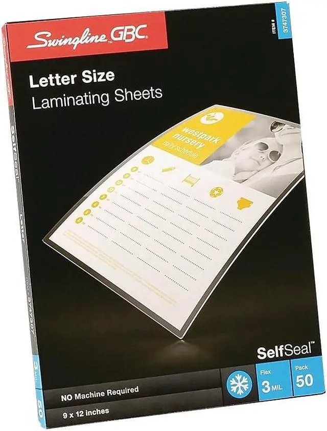 Alt view image 3 of 10 - Gbc Laminating Sheets, 12-3/16x9-1/4", PK50 Gloss   3747307CF