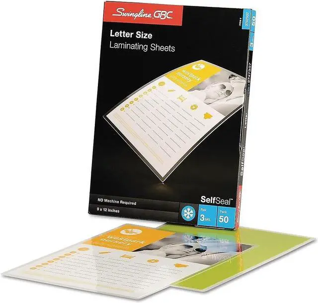 Alt view image 5 of 10 - Gbc Laminating Sheets, 12-3/16x9-1/4", PK50 Gloss   3747307CF