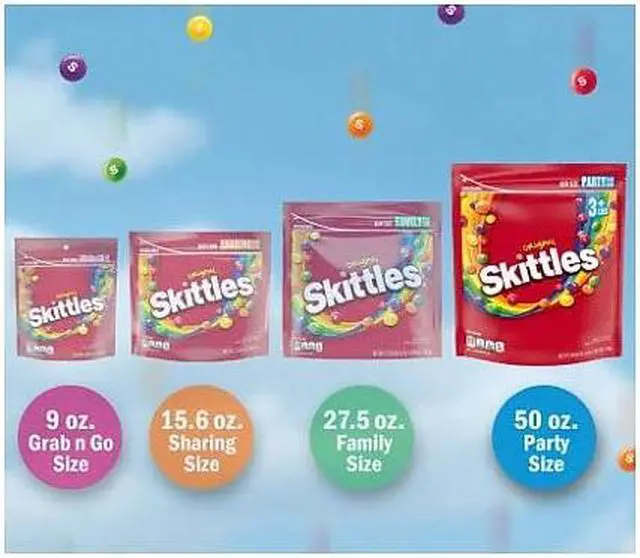 Alt view image 3 of 7 - Skittles Bite Size Chewy Candies 54oz Bag 24552
