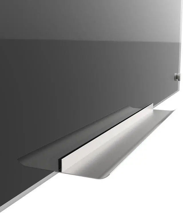 Alt view image 6 of 7 - U Brands Glass Dry Erase Board 70 x 47 Inches Black Surface Frameless 173U00-01