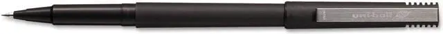 Main image of uni-ball Stick Roller Ball Pen Micro 0.5mm Black Ink Black Matte Barrel 36/Pack 1921065