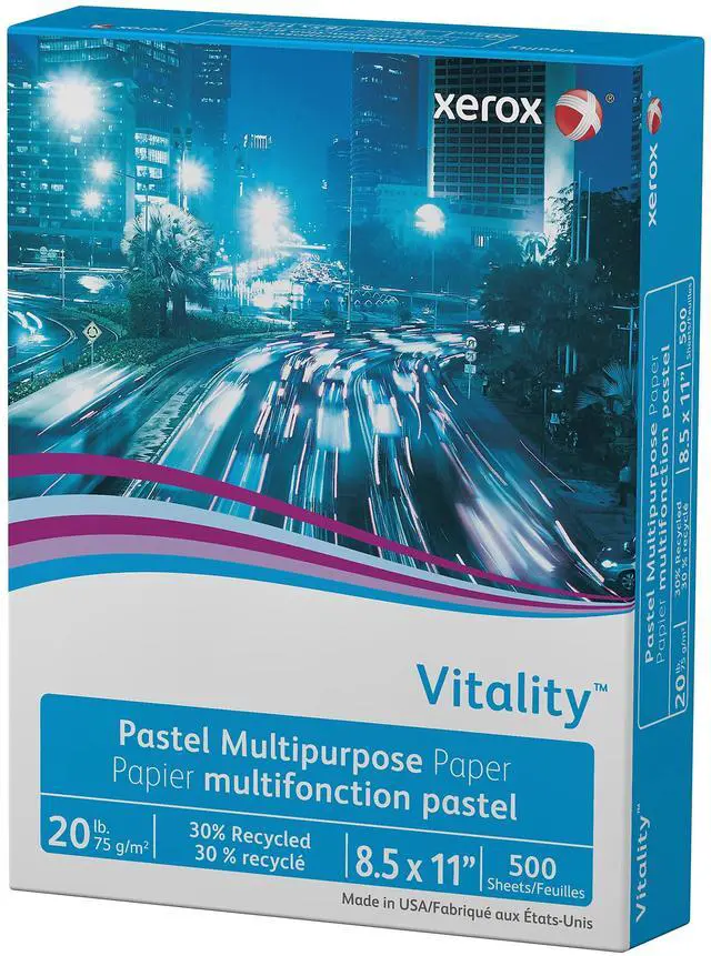 Alt view image 3 of 11 - Xerox Vitality Pastel Multipurpose Paper 8 1/2 x 11 Yellow 500 Sheets/RM 3R11053