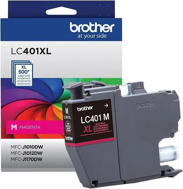 Alt view image 14 of 14 - Brother LC401 Magenta High Yield Ink Cartridge Prints Up to 500 Pages (LC401XLMS)
