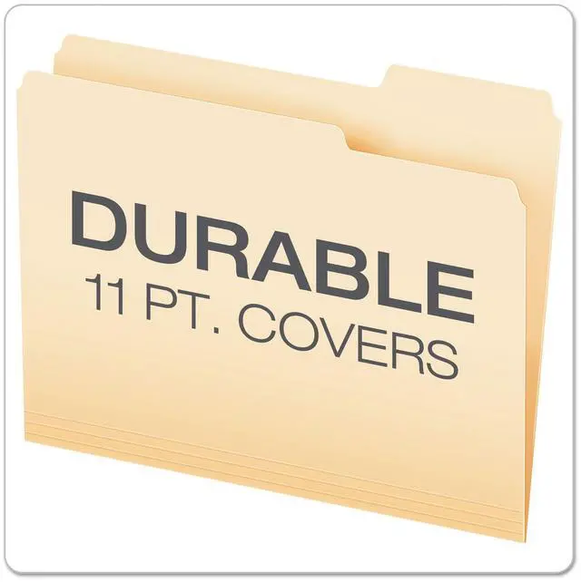 Alt view image 14 of 14 - Pendaflex Essentials File Folders 1/3 Cut Top Tab Letter Manila 100/Box 75213