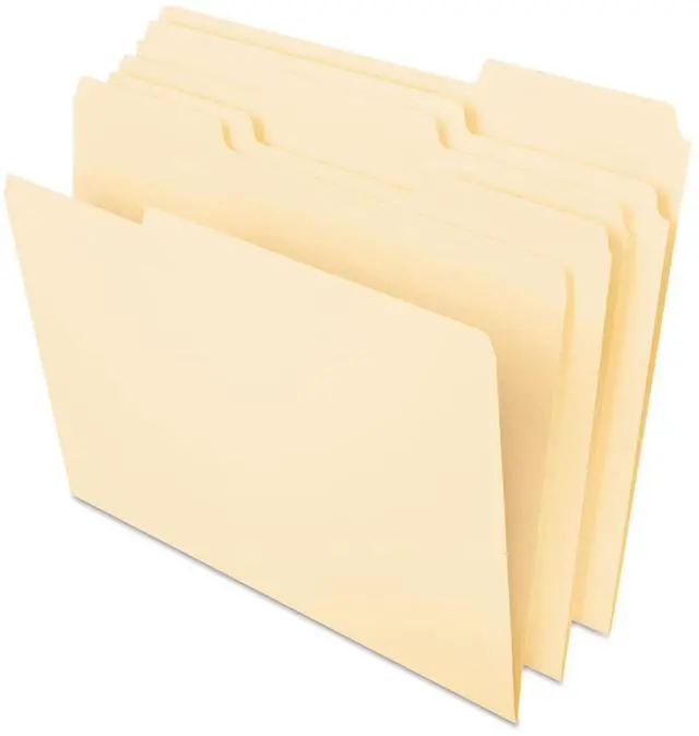 Alt view image 10 of 14 - Pendaflex Essentials File Folders 1/3 Cut Top Tab Letter Manila 100/Box 75213