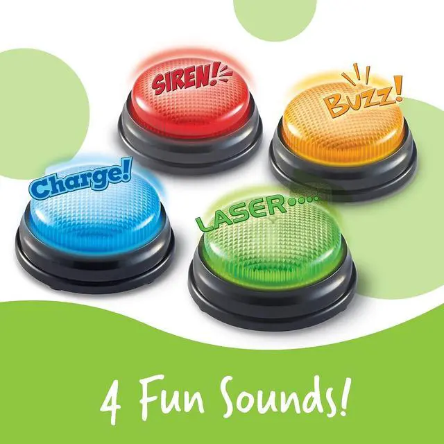 Alt view image 11 of 13 - LEARNING RESOURCES LIGHTS AND SOUNDS BUZZERS SET OF 4