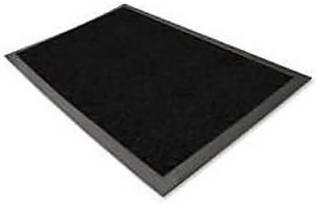 Alt view image 3 of 3 - Genuine Joe UltraGuard Berber Traffic Mat, 36"x60", Charcoal Black (GJO02402)