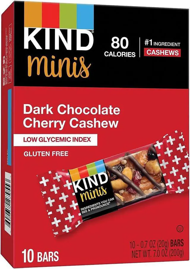 Alt view image 9 of 9 - Minis, Dark Chocolate Cherry Cashew, 0.7 oz, 10/Pack 27962