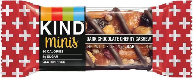 Alt view image 5 of 9 - Minis, Dark Chocolate Cherry Cashew, 0.7 oz, 10/Pack 27962