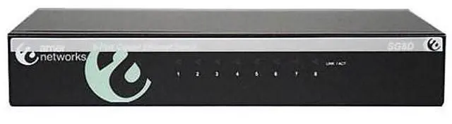 Alt view image 6 of 7 - 8-Port Unmanaged Gigabit Ethernet Switch 8 x 10/100/1000Mbps RJ45 Auto MDI/MDIX | Amer Networks