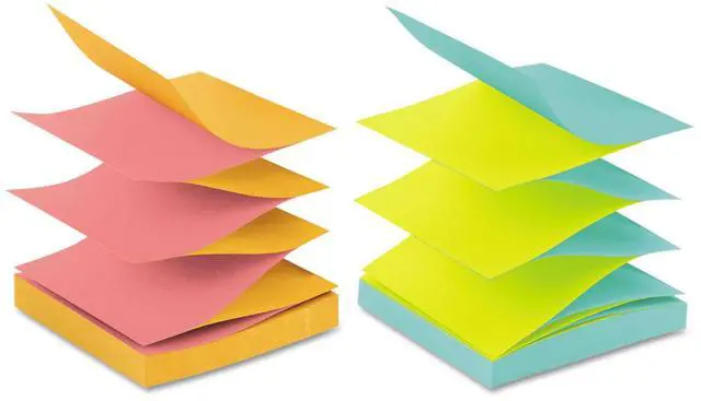 Alt view image 19 of 20 - Post-it Original Pop-up Refill Alternating Cape Town Colors 3 x 3 100-Sheet 12/Pack R330NALT