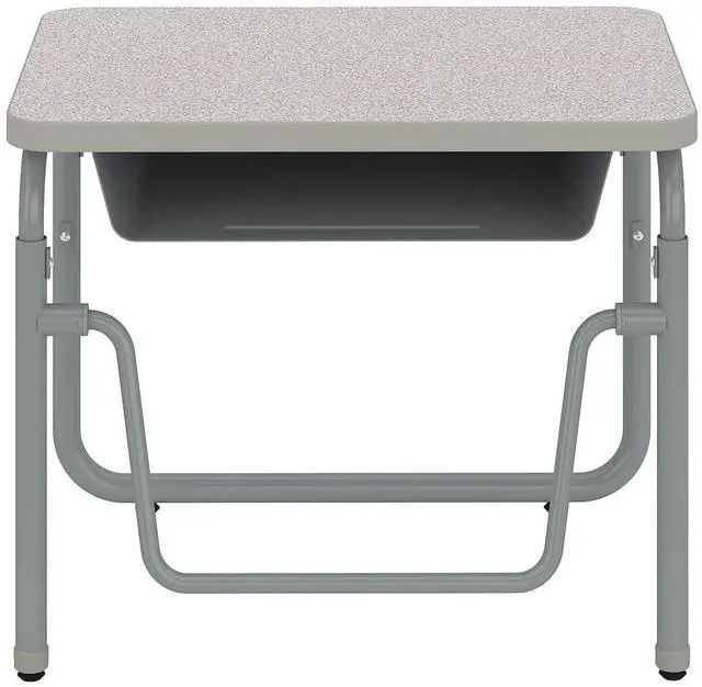 Main image of Safco 1226GR Learn Nesting Trapezoid Desk - 32.83" x 22.25" to 29.5" - Gray