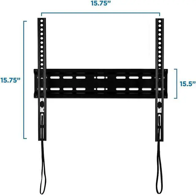 Alt view image 9 of 12 - Mount-It! Fixed Wall TV Mount for LCD (Low Profile Slim) Lockable Screen Size: 32"-55" 77 lbs. Max. (MI-3050)