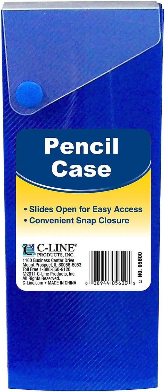 Alt view image 8 of 8 - C-Line Products Slider Pencil Case, 1 Pencil Case (Color May Vary)