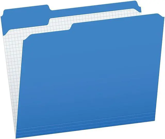 Alt view image 10 of 10 - Pendaflex Reinforced Top Tab File Folders 1/3 Cut Letter Blue 100/Box R15213BLU