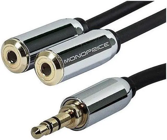 Main image of Monoprice 6" 3.5mm Stereo Splitter For Mobile 110145