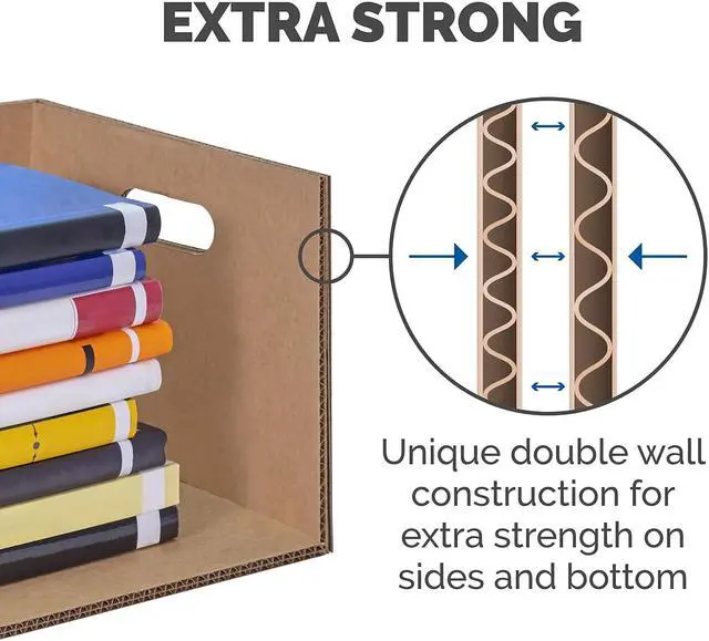 Alt view image 4 of 17 - Bankers Box SmoothMove Classic Moving Boxes 8-SM: 15l x 12w x 10h 4-MED: 18l x