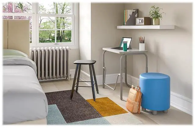 Alt view image 6 of 7 - Safco 1221DE AlphaBetter 2.0 Height-Adjust Student Desk with Pendulum Bar - 27.75 x 19.75 x 22 to 30 - Dry Erase