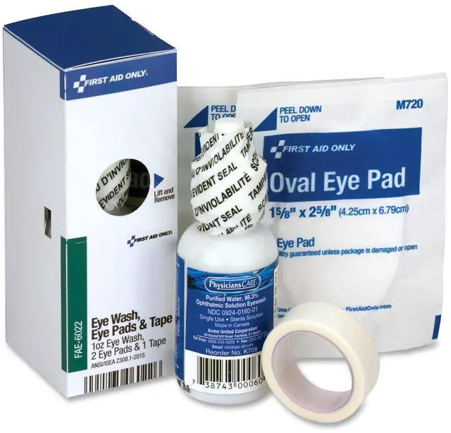 Alt view image 2 of 6 - First Aid Only First Aid Kit,Refill,Green-Misc,4 Comp  FAE-6022