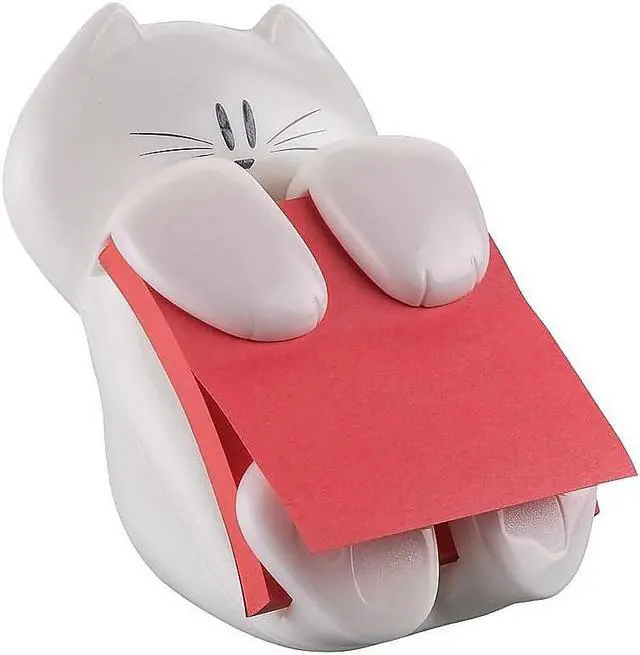 Alt view image 14 of 15 - Post-it Pop-Up Note Dispenser Cat Shape 3 x 3 White CAT330
