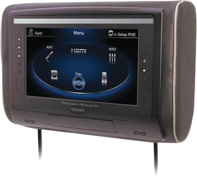 Alt view image 6 of 10 - Power Acoustik H-94 Headrest 9in Lcd