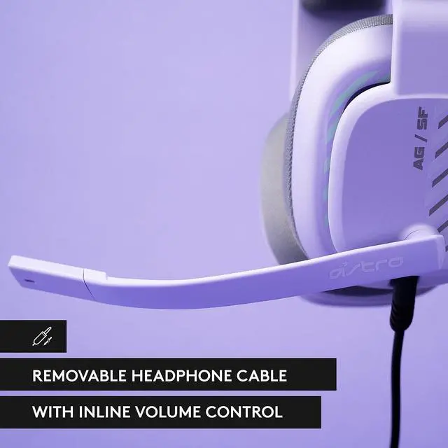 Alt view image 12 of 20 - ASTRO Gaming A10 Gen 2 Wired Headset for Xbox Series X|S, PC, PS5 & Nintendo Switch - Lilac