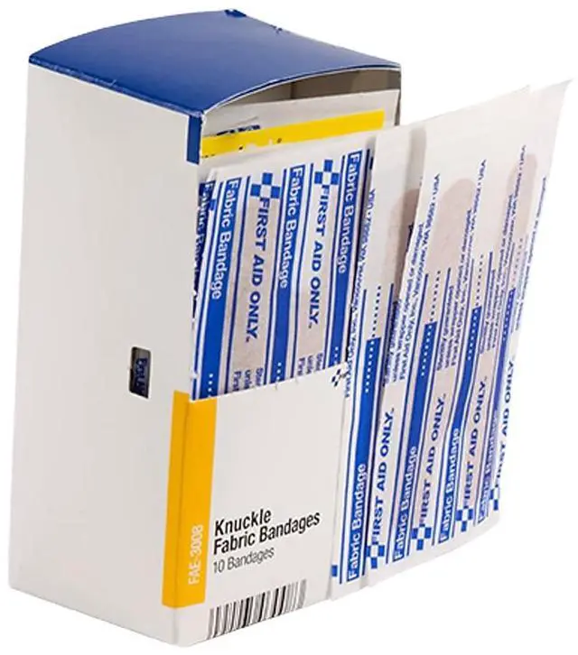 Alt view image 7 of 7 - First Aid Only, Inc Knuckle Fabric Bandages 10/BX Beiger FAE3008